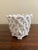 French Country Trompe l'Oeil Porcelain Rope Basket Cachepot For Sale - Image 4 of 8