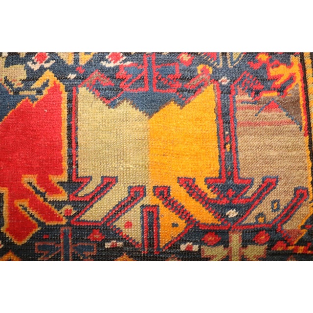 an early 20th century funky colorful Geometric Karabagh Runner Measures: 2'9'' x 7'6''.