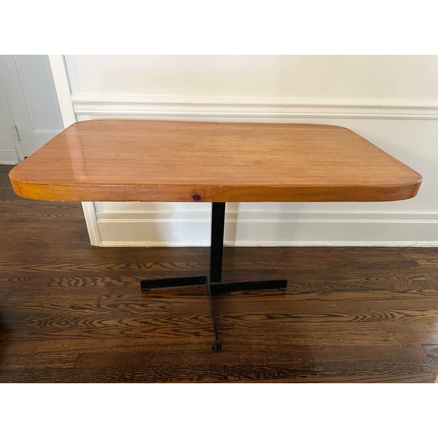 Vintage "Les Arcs" table attributed to Charlotte Perriand, originally designed for the Les Arcs ski resort in the French...