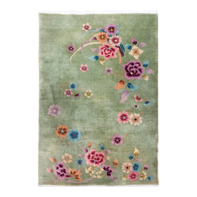 Mid 20th Century Chinese Art Deco Rug For Sale