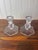 Val Saint-Lambert Val Saint-Lambert Signed Belgian Crystal Candlesticks, Pair, 5" Tall, Late 20th Century For Sale - Image 4 of 7