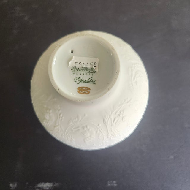 Mid 20th Century Rosenthal Bjorn Wiinblad Candle Holder White Porcelain Matte For Sale - Image 5 of 6