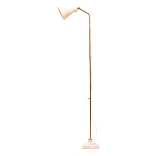 Adjustable LT3 Alzabile Floor Lamp in Portugal Pink Marble by Ignazio Gardella for Azucena, Italy, 1949 For Sale