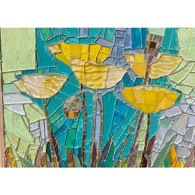 Mosaic Glass Wall Art "The Blooming" Circa 1962 For Sale In San Francisco - Image 6 of 13