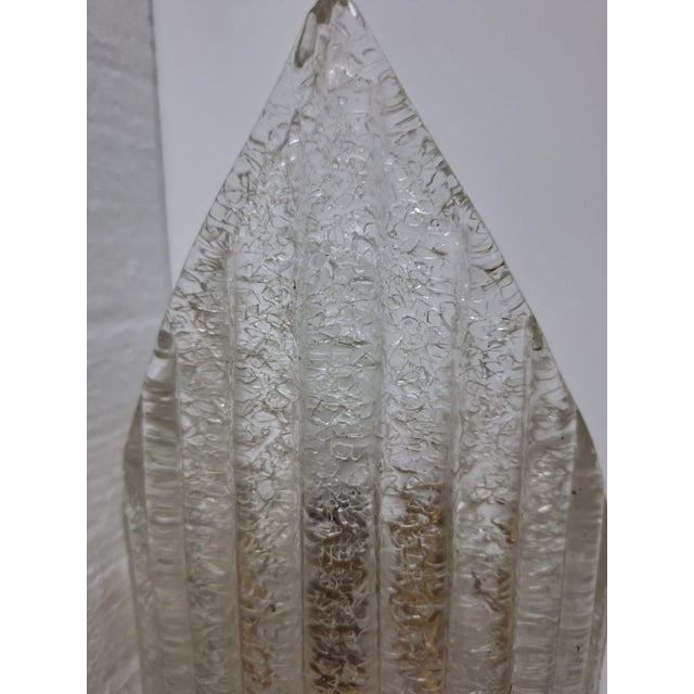 Murano Glass Wall Lamps in Glass and Brass, Italy, 1970s, Set of 3 For Sale - Image 11 of 12