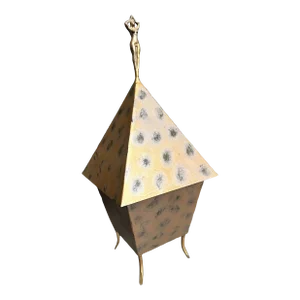 Pyramid Box With Figural Detail