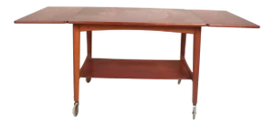 Vintage Modern Hans Wegner for Andreas Tuck Drop-Leaf Side Table