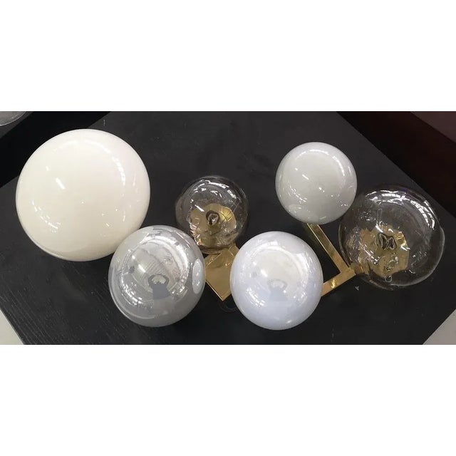 Gold Mid-Century Murano Multicolor Wall Light in Art Glass and Brass, 2000 For Sale - Image 8 of 8