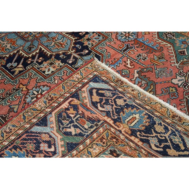 Antique Heriz Rug 6'8'' x 10'6'' For Sale - Image 4 of 12
