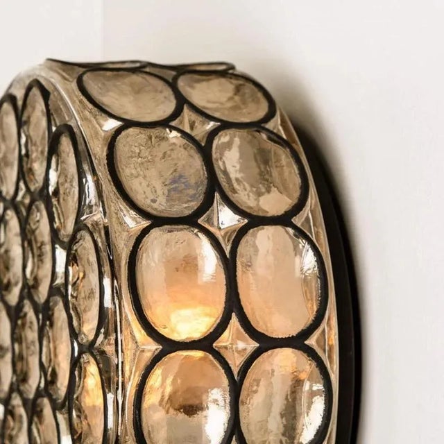 Circle Iron and Bubble Glass Sconces from Limburg, 1960s, Set of 2 For Sale - Image 11 of 18