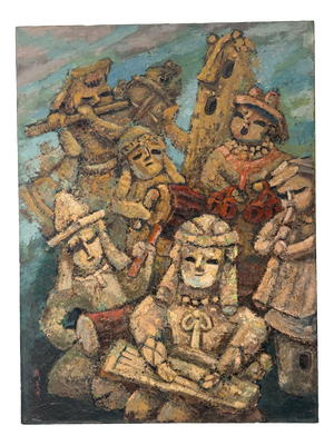Takahashi Yoshikazu, 奏 / Ensemble, 1985, Oil on Canvas