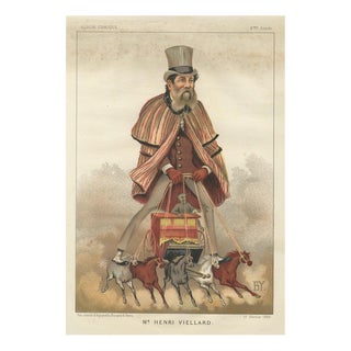 Antoine Bisetsky, Henri Viellard, 1885, Chromolithograph on Paper For Sale