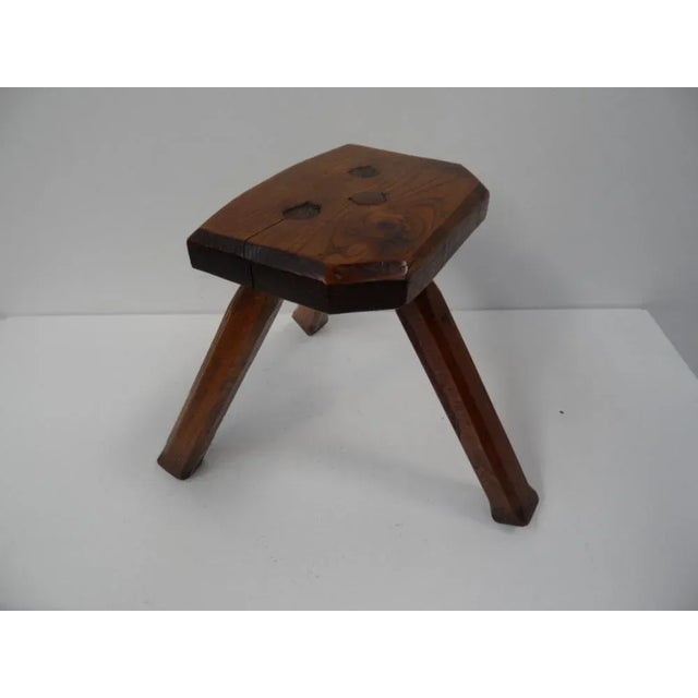 Antique Milk Stool, 1890s For Sale - Image 3 of 11