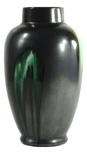 Art Deco Glazed Ceramic Vase from Thulin, 1930s