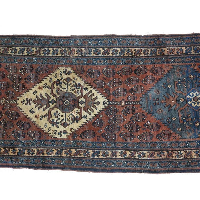 1920s 1920s Vintage Antique Persian Bakhshish Runner For Sale - Image 5 of 13