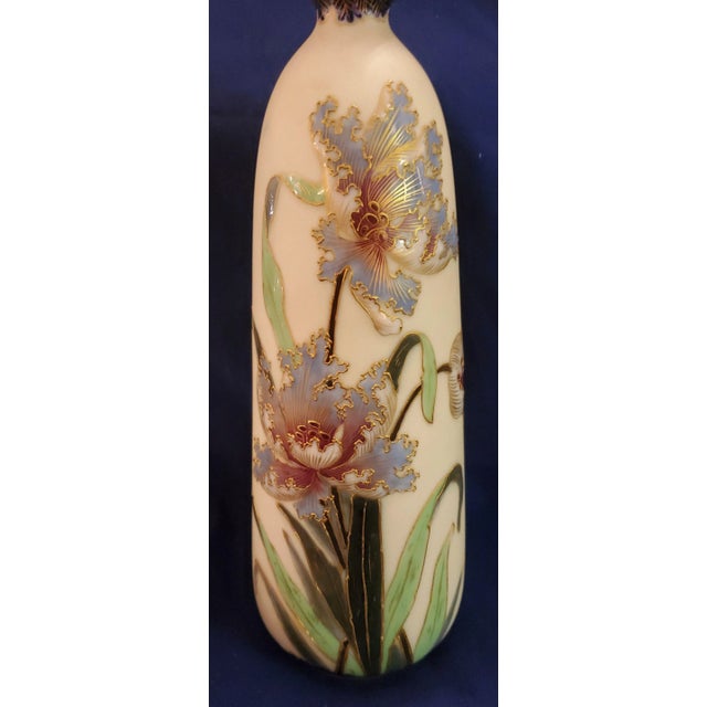 German Porcelain Orchid vase