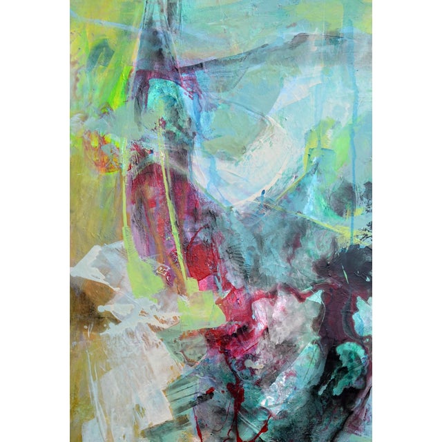 Falling Together, Large-Scale Contemporary Multi-Color Abstract For Sale - Image 4 of 6