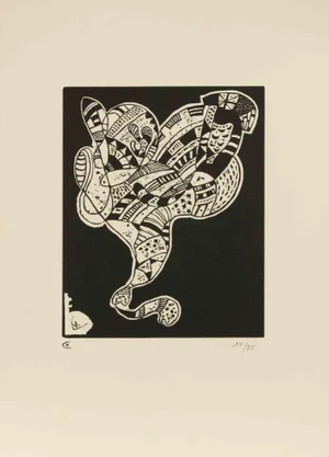 After Wassily Kandinsky, 10 Origine, Woodcut, Mid-20th Century