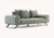 Aniston 3 Seats Sofa by Domkapa Materials: Fiber, Black Texturized Steel. Dimensions: W 230 x D 97 x H 83 cm. Also...