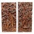 Balinese Hand Carved Wood Sculptural Wall Panels, Rama & Sita From the Ramayana Epic Saga, Three Dimensional For Sale