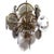 Mid 20th Century Smoked Glass Discs Chandelier by Vistosi For Sale