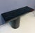 1980s J. Wade Beam Postmodern Black Marbleized Console Table W/Matching Round Mirror, Attributed For Sale - Image 9 of 9
