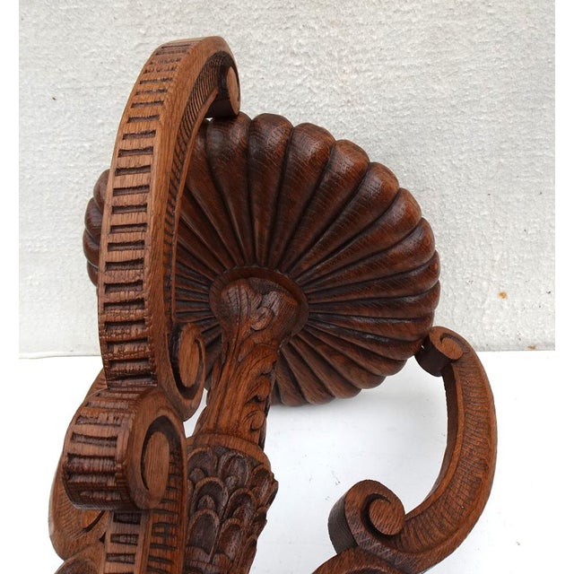 Renaissance Revival Carved Ringed Lion Head Plant Stand Display, 1940s For Sale - Image 14 of 17
