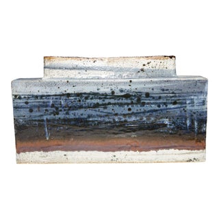 Monumental Ceramic Rectangular Vase by Albert Green (1914 - 1994) For Sale