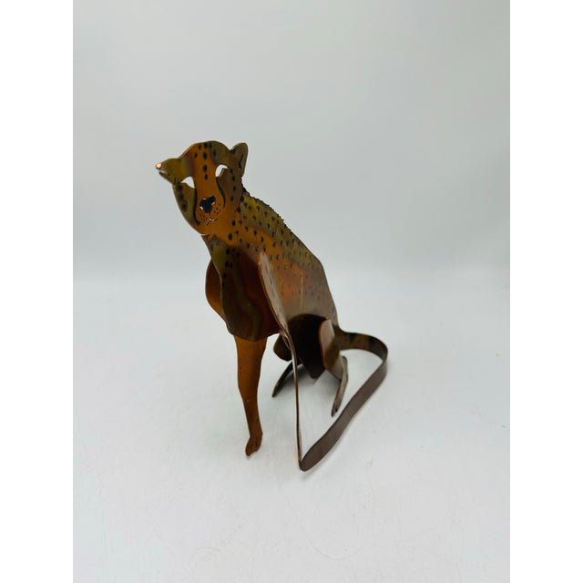 Sculptural Metal Cheetah For Sale In Charleston - Image 6 of 6