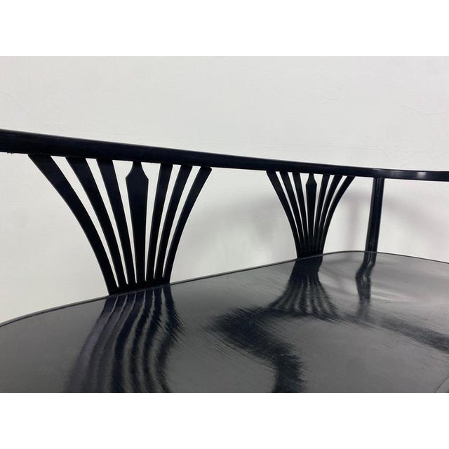 Black Secession Seating Group attributed to Fischel, 1890s, Set of 3 For Sale - Image 5 of 13