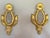 1970s French Louis XVI Gold Bronze Bead Wall Lamps Sconces 2pc- Pair For Sale - Image 10 of 13