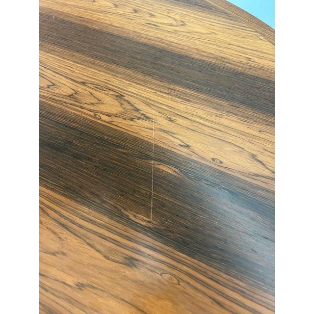 Modern Scandinavian Extendable Round Dinning Table, Denmark, 1960s For Sale - Image 12 of 17