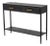 West Elm Patinated Black Steel Console Table For Sale