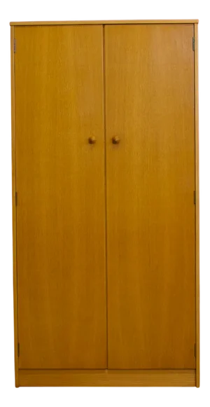 Vintage Oak Wardrobe from Herbe, 1960s
