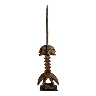 Vintage Chiwara Antelope Twin Headpiece Figure For Sale
