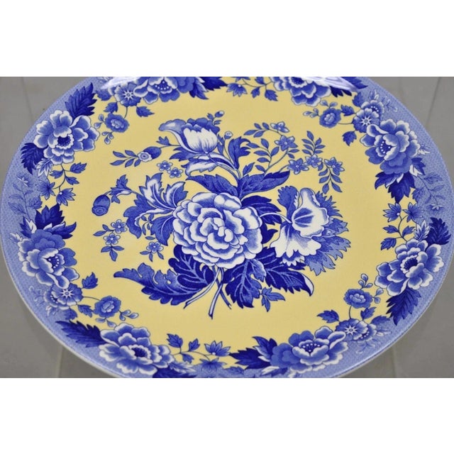 Spode 13" Garden Collection Flowers Poppy Blue Yellow Platter Dinner Plate, Each For Sale In Philadelphia - Image 6 of 9