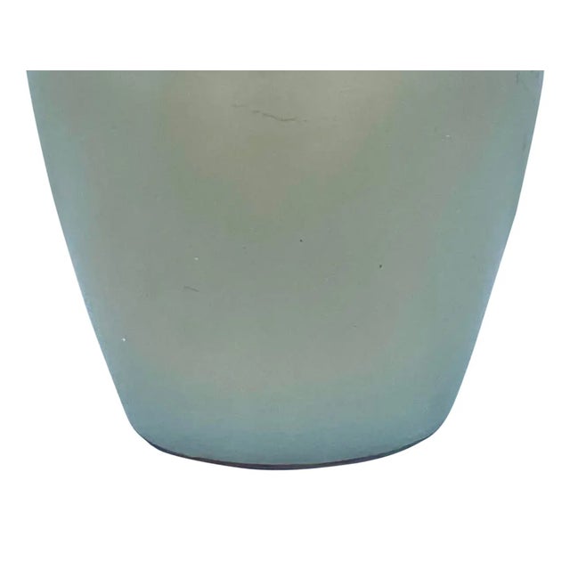 Ceramic Vintage Sage Matte Glaze Ceramic Urn For Sale - Image 7 of 12