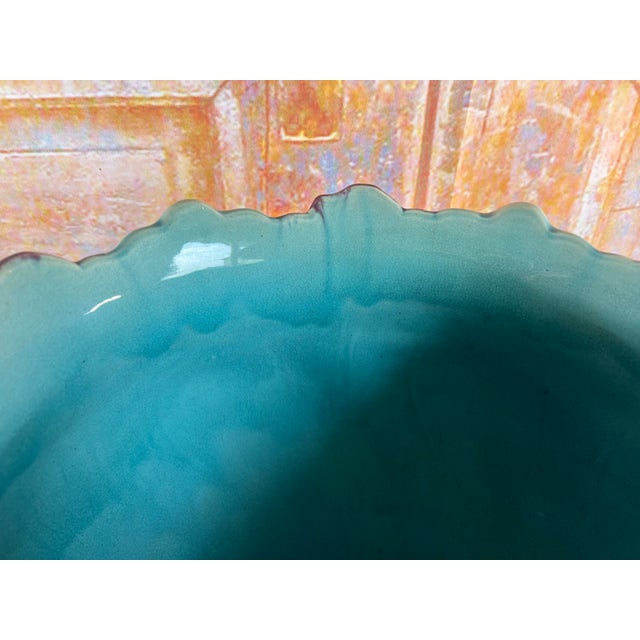 Large Art Nouveau Slip Planter from Donnaing, France, 1920s For Sale - Image 12 of 15