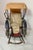 Metal Antique 19th Century Handmade Mixed Media Tole Running Rickshaw Mini Sculpture For Sale - Image 7 of 18