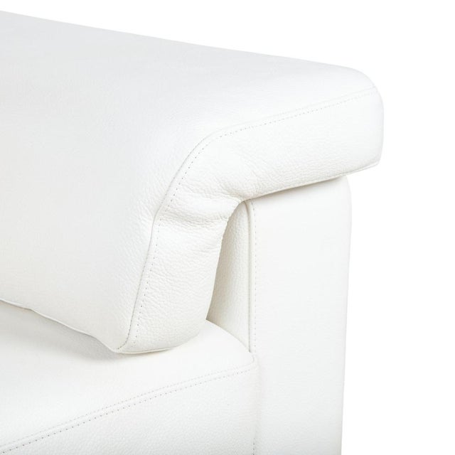4000 Two-Seater Leather Sofa in Cream White from Rolf Benz, Set of 2 For Sale - Image 5 of 15
