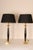 Maitland - Smith Vintage Italian Table Lamps Black Marble and Gold a Pair For Sale - Image 4 of 12