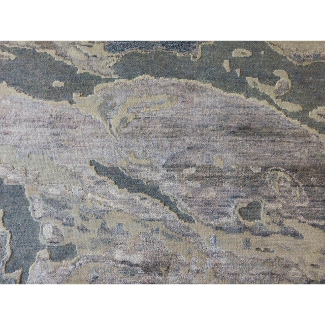 Modern Hand Knotted Abstract Rug- 8'x 10' For Sale - Image 15 of 18