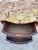Antique French Louis XV or Louis XVI Style Kidney-Shaped Marquetry Commode / Side Table With a Marble Top For Sale - Image 4 of 12