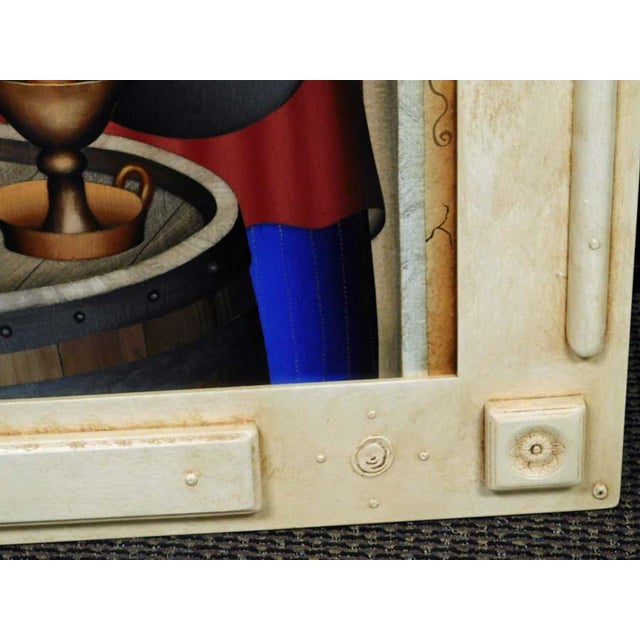 Anton Arkhipov Wine Tasting 66x52 Original Russian Painting Art Artwork For Sale - Image 9 of 15