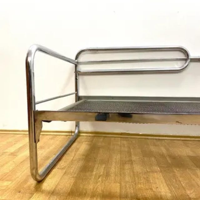Wood Bauhaus Chrome Sofa from Slezák, 1930s For Sale - Image 7 of 13