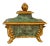 19th Century Italian Baroque Style Painted and Parcel Gilt Reliquary For Sale