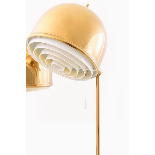 This rare pair of table lamps, model b-075, designed by eje ahlgren and produced by bergboms in sweden during the 1950s,...