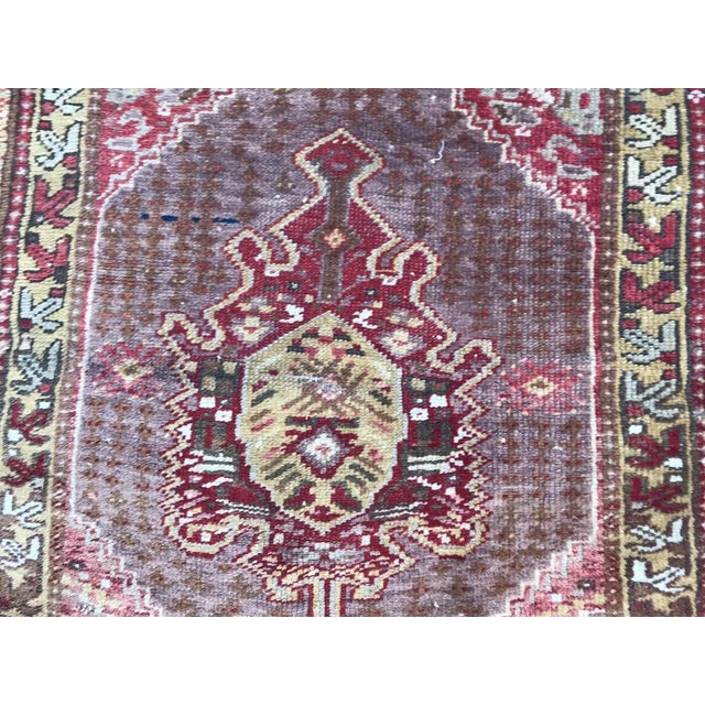 1920s Small Turkish Yastik Rug For Sale - Image 5 of 16
