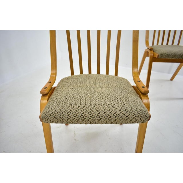 Wood Dining Chairs attributed to Antonín Šuman, 1960s, Set of 4 For Sale - Image 7 of 18