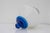 Scandinavian Art Deco Milk Glass Pendant Light with Azure Blue Details, 1930s For Sale - Image 12 of 17